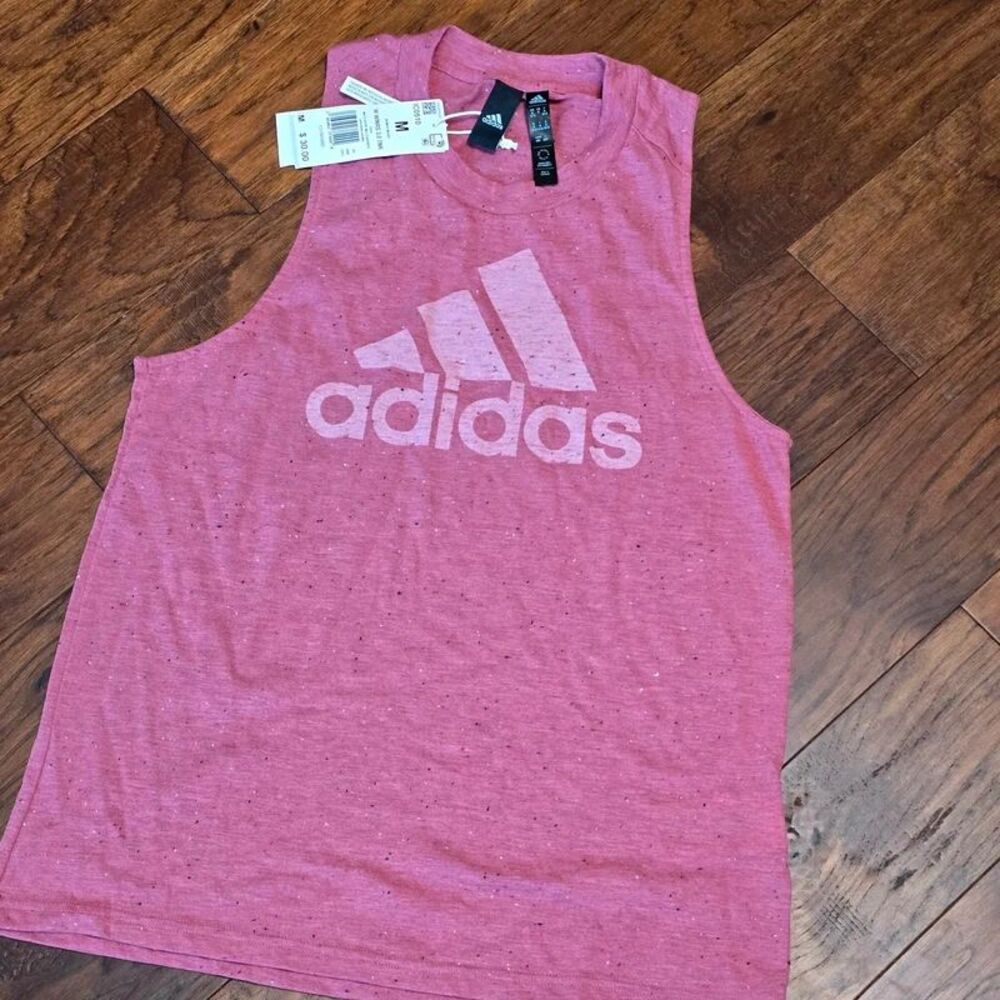 Adidas sleeveless tank top pink size Medium New with tags